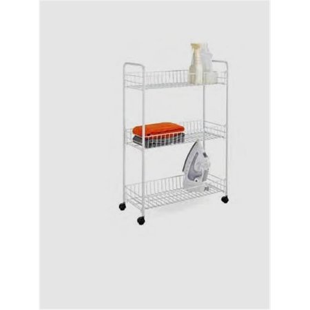 HONEY-CAN-DO Honey-Can-Do CRT-01149 3-Tier Laundry Cart - White 6505416